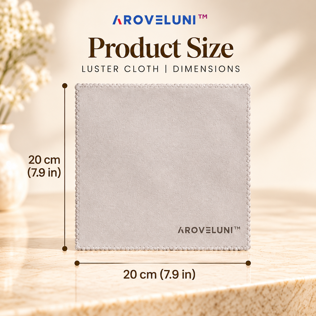 Aroveluni™ Luster Cloth – Premium Microfiber Watch Polishing Cloth for Daily Surface Care
