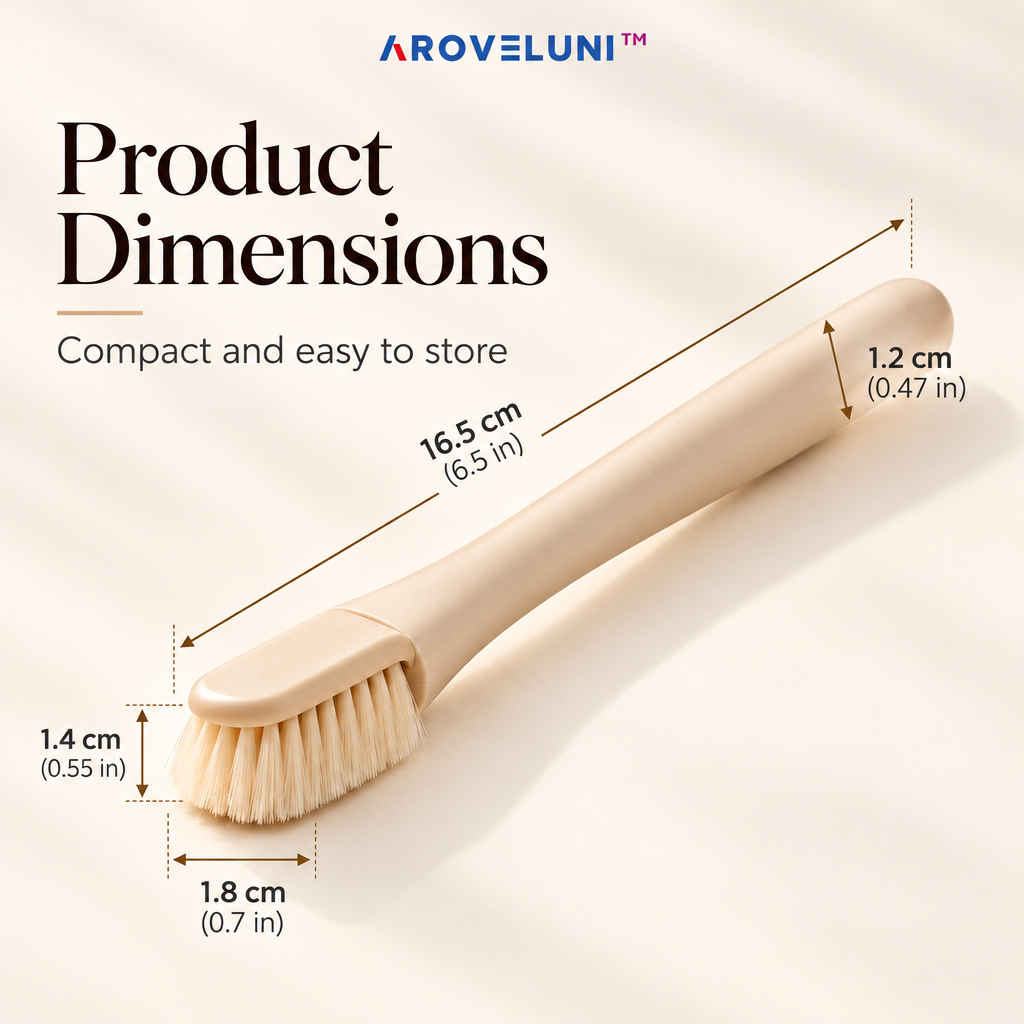 Aroveluni™ Detail Brush – Soft-Bristle Watch & Bracelet Cleaning Tool for Everyday Care